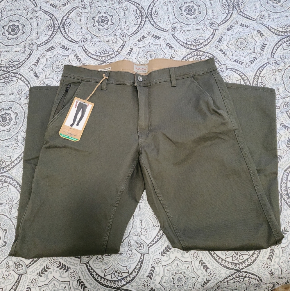 Weatherproof Hunter Green Straigh Leg Pants